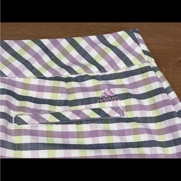 Adidas Clima cool Lilac Navy Lime Green Lined Golf Skort 10 - Picture 4 of 4